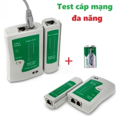 Hộp Test Cáp Mạng Đa Năng Rj11/Rj45 Tặng Kèm Pin 9V