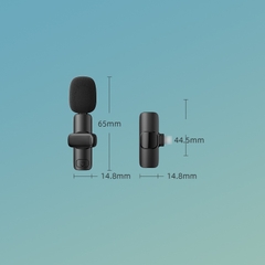 Micro Không Dây Cài Áo Hỗ Trợ Livestream Cho Thiết Bị Cổng Usb Type C Remax K02