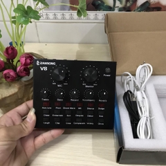Sound Card ZanSong V8 Bluetooth - Loại 1- Chuyên Hát Thu Âm, Livestream, Karaoke