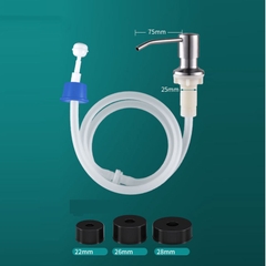 Bộ Đầu Vòi Bơm Hút Dầu Rửa Bát Xà Bông Nước Rửa Chén Tiện Lợi Có Vòi Dẫn Ống Silicon Dài 1.2m
