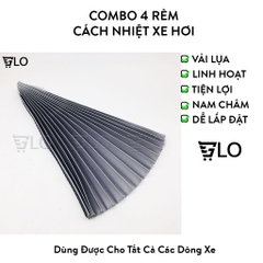 Combo 4 Rèm Cách Nhiệt Cho Xe Hơi Đa Năng