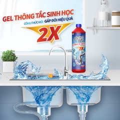 Gel Thông Tắc Sinh Học AIKOMI Vệ Sinh Cống, Làm Sạch Đường Ống, Chậu Rửa Bát, Nhà Vệ Sinh