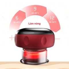 Máy Cạo Gió Giác Hơi Massage NG-122 Dùng Pin Sạc, Màn Hình Led 6 Cấp Độ, Hút Chân Không Hồng Ngoại Cầm Tay