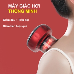 Máy Cạo Gió Giác Hơi Massage NG-122 Dùng Pin Sạc, Màn Hình Led 6 Cấp Độ, Hút Chân Không Hồng Ngoại Cầm Tay