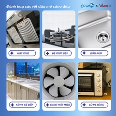 Bình Xịt Tẩy Dầu Mỡ Nhà Bếp CleanZ 450ml Đánh Bay Vết Bẩn Cứng Đầu Trên Xoong Nồi, Tường Gạch, Lưới Máy Hút Mùi