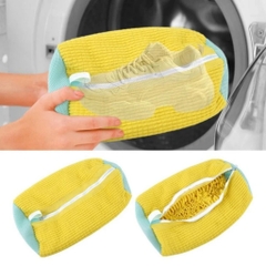Túi Giặt Giày Máy Giặt Lông Tơ Sợi Polyester, Có Đệm Lưới, Khóa Kéo, Dễ Dàng Loại Bỏ Bụi Bẩn Mà Không Biến Dạng Giày