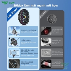 Quạt Tản Nhiệt Điện Thoại Sò Lạnh RS3 Chuyên Livestream, Quạt 2 Cánh, Có Ren 1/4 Gắn Tripod, Màn Led Hiển Thị Nhiệt Độ