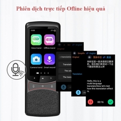 Máy Phiên Dịch Thông Minh Z3 4G Wifi, Dịch Trực Tuyến 137 Ngôn Ngữ, Dịch Giọng Nói, Dịch Ảnh, Ngoại Tuyến, Đàm Thoại AI