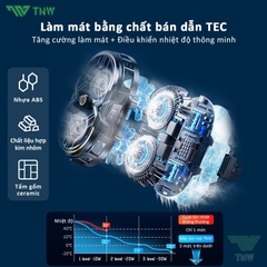 Quạt Tản Nhiệt Điện Thoại Sò Lạnh RS3 Chuyên Livestream, Quạt 2 Cánh, Có Ren 1/4 Gắn Tripod, Màn Led Hiển Thị Nhiệt Độ