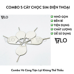 Combo 5 Cây Chọc Sim Điện Thoại Giúp Lấy Sim