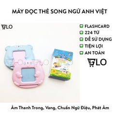 Máy Đọc Thẻ Song Ngữ Anh Việt Flashcard 112 Thẻ 224 Từ Vựng Và 12 Chủ Đề