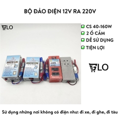 Bộ Đảo Điện 12v Ra 220v Công Suất Từ 40w Tới 160w