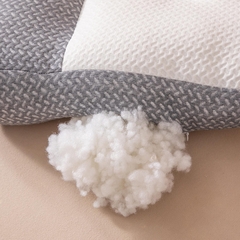 Gối Ngủ Công Thái Học Cao Cấp, Vỏ Ngoài Dệt Kim 3D,Ruột Sợi Bông Êm Ái Chống Đau Mỏi Vai Gáy
