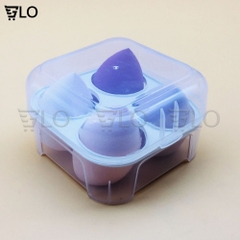 Mút Trang Điểm Hình Giọt Nước Không Thấm Nước Hộp 4 Miếng, Mút Tán Kem Nền Dành Cho Mọi Loại Da