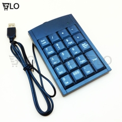 Bàn Phím Số Rời K-012 19 Phím Cổng USB Dùng Cho PC, Laptop