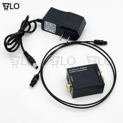 Bộ Chuyển Đổi Âm Thanh Tín Hiệu AV Sang Optical OEM, Analog To Digital, Bộ AV Ra Quang, Tặng Dây Quang 1m
