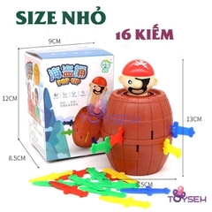 Đồ Chơi Đâm Hải Tặc Size Lớn 24 Kiếm 20cm, Size Nhỏ 16 Kiếm 13cm, Đâm Thùng Phi Cướp Biển Rút Kiếm Thú Vị Vui Nhộn