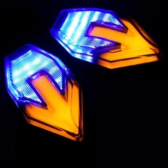 1 Cặp Đèn Led Xi Nhan Spirit Beast Hình Mũi Tên, Hiệu Ứng Dòng Chảy Độc Đáo Cho Mọi Loại Xe Máy
