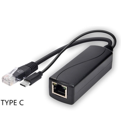 Tách Jack POE Splitter 48v ra 12v Cho Camera IP Cổng DC, Micro USB, Type C, Cặp Chuyển Nguồn POE Cho Camera IP