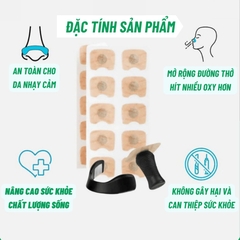 Kẹp Mũi Nam Châm OxyBreathing, Miếng Dán Nở Mũi, Mở Rộng Đường Thở Chất Lượng Cao Giúp Thông Mũi Giảm Ngáy, Ngủ Ngon