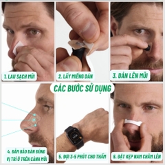 Kẹp Mũi Nam Châm OxyBreathing, Miếng Dán Nở Mũi, Mở Rộng Đường Thở Chất Lượng Cao Giúp Thông Mũi Giảm Ngáy, Ngủ Ngon