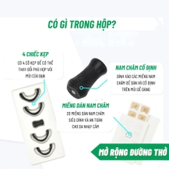 Kẹp Mũi Nam Châm OxyBreathing, Miếng Dán Nở Mũi, Mở Rộng Đường Thở Chất Lượng Cao Giúp Thông Mũi Giảm Ngáy, Ngủ Ngon
