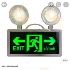 Đèn Sự Cố Khẩn Cấp Chiếu Sáng Kết Hợp Biển Chỉ Dẫn Thoát Hiểm, Thoát Nạn Exit, Thiết Bị Phòng Cháy Chữa Cháy
