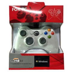 Tay Cầm Chơi Game Microsoft Xbox 360 Full Box Có Rung, Có Dây Dùng Cho PC, Laptop, PS, Android, Chơi FO4 Full Skill