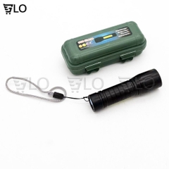 Đèn Pin Siêu Sáng Cao Cấp Mini M2, Có Zoom, 3 Chế Độ Sáng, Có Đèn COB Bên Hông, Kèm Dây Sạc Fullbox - Dùng Dây Đeo