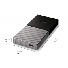 Ổ cứng di động SSD Western Digital My Passport 256GB USB 3.1 - WDBKVX2560PSL-WESN (Đen bạc)