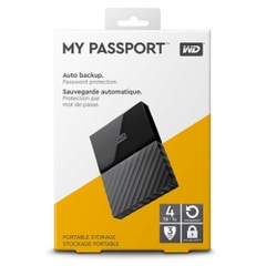 Ổ cứng di động Western My Passport 4TB 2.5 - WDBPKJ0040BBK (Đen)