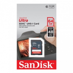 Thẻ nhớ SDXC Sandisk 64GB (class 10) Ultra