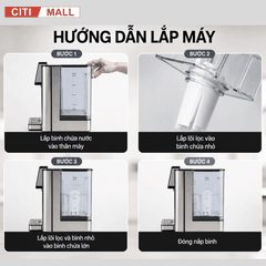 Bình Thủy Điện Steiger STG-400H làm nóng nước có lõi lọc than hoạt tính - Bảo hành chính hãng 12 tháng