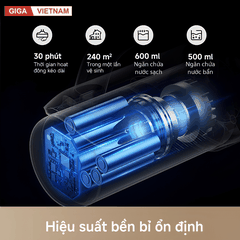 Mova K30 - Máy Hút Bụi Lau Sàn Cầm Tay 2026 tại Giga Việt Nam x Vua Nhà Bếp Đức 08