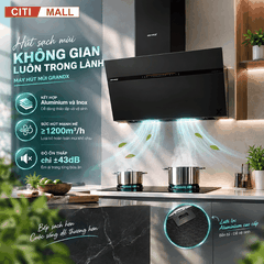 GrandX GX H70S86B - Máy hút mùi áp tường 2026