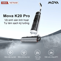 Mova K20 Pro - Máy Hút Bụi Lau Sàn Cầm Tay 2026 tại Giga Việt Nam 02
