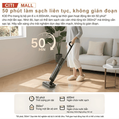 Mova K30 Pro - Máy Hút Bụi Lau Nhà Cầm Tay 2026 tại Citimall 11