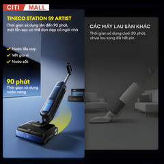 Tineco Station S9 Artist- Máy Hút Bụi Lau Nhà 2026 tại Citimall 13