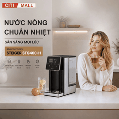Bình Thủy Điện Steiger STG-400H làm nóng nước có lõi lọc than hoạt tính - Bảo hành chính hãng 12 tháng