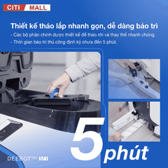 Ecovacs DEEBOT PRO M1 - Robot Hút Bụi Lau Sàn Công Nghiệp tại Citimall 11