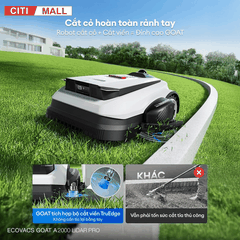 Ecovacs GOAT A2000 LiDAR PRO - Robot Cắt Cỏ 2026 tại Citimall 03