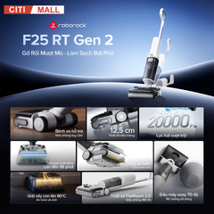 Roborock F25 RT Gen 2 - Máy Hút Bụi Lau Nhà 2026 tại Citimall 03