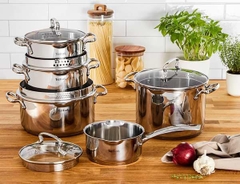 Bộ 5 nồi Inox cao cấp Tefal Duetto Plus G719SA55