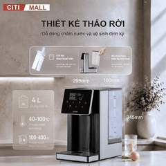 Bình Thủy Điện Steiger STG-400H làm nóng nước có lõi lọc than hoạt tính - Bảo hành chính hãng 12 tháng