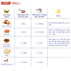 Nồi ủ chân không KAIYO Nhật Bản 2026