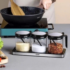 SET HŨ GIA VỊ THỦY TINH CCKO