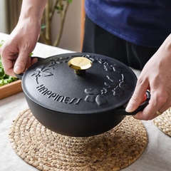 NỒI – CHẢO GANG HAPPINESS DÂY HOA 23CM tại Vua Nhà Bếp Đức 02