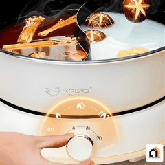 Nồi lẩu điện 2 ngăn Kaiyo size 6L (mã KHP-064) tại Vua Nhà Bếp Đức 09