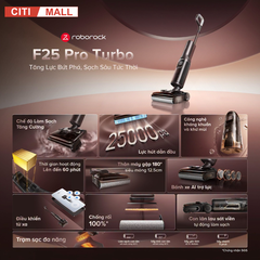 Roborock F25 Pro Turbo - Máy Hút Bụi Lau Sàn tại Citimall 02