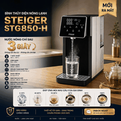Bình Thủy Điện Steiger STG-850HC làm nóng/ lạnh nước có lõi lọc than hoạt tính - Bảo hành chính hãng 12 tháng
